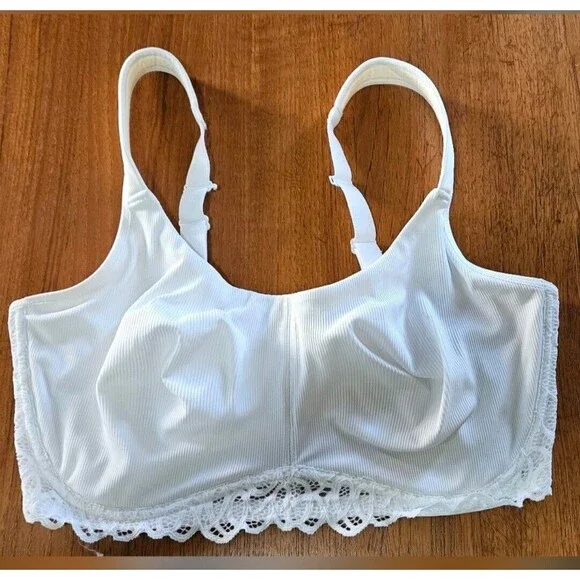NWOT Paramour Marron Underwire Unlined Camisole Bra White 38DDD - Picture 2 of 7